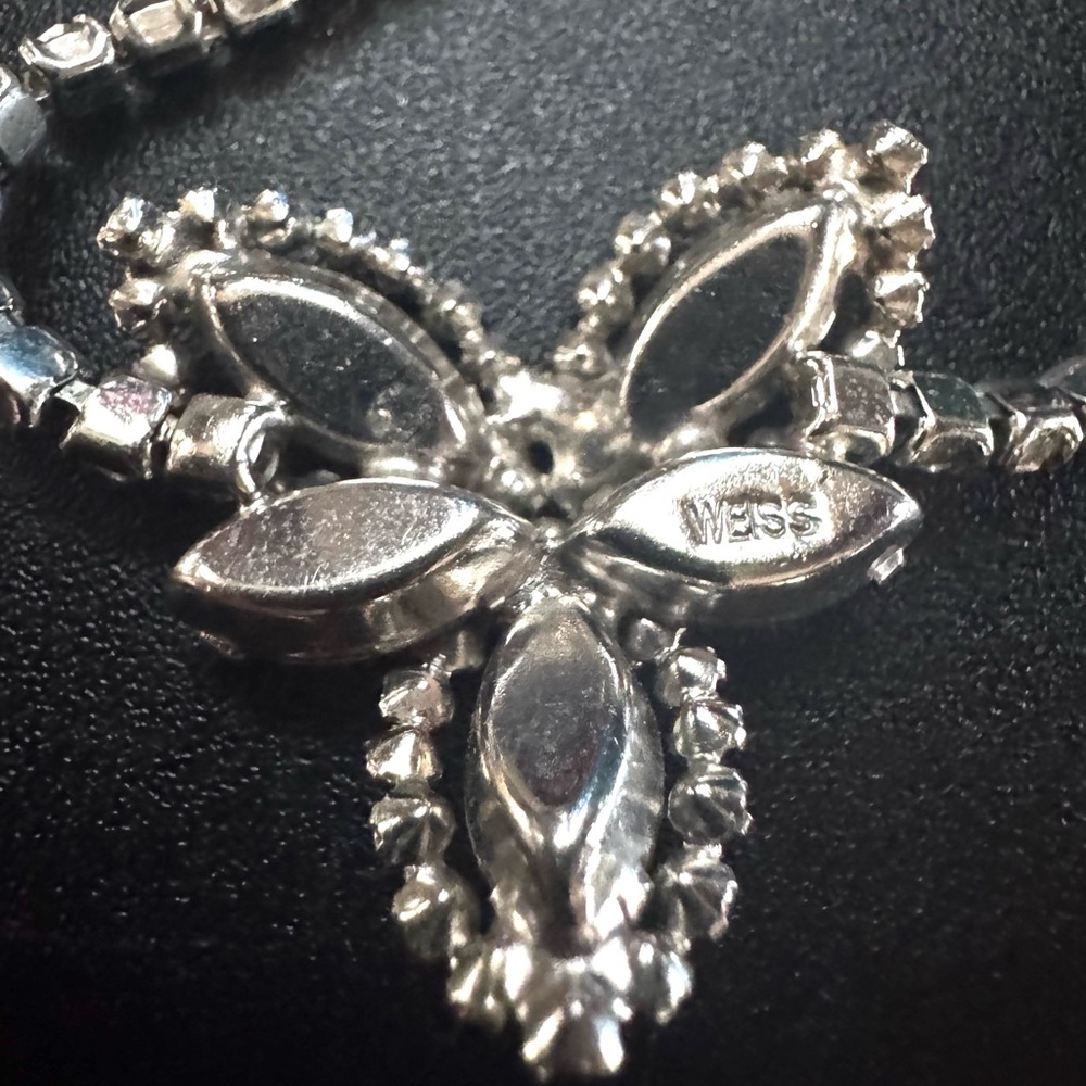 WEISS Rhinestone Necklace - Picture 7 of 8
